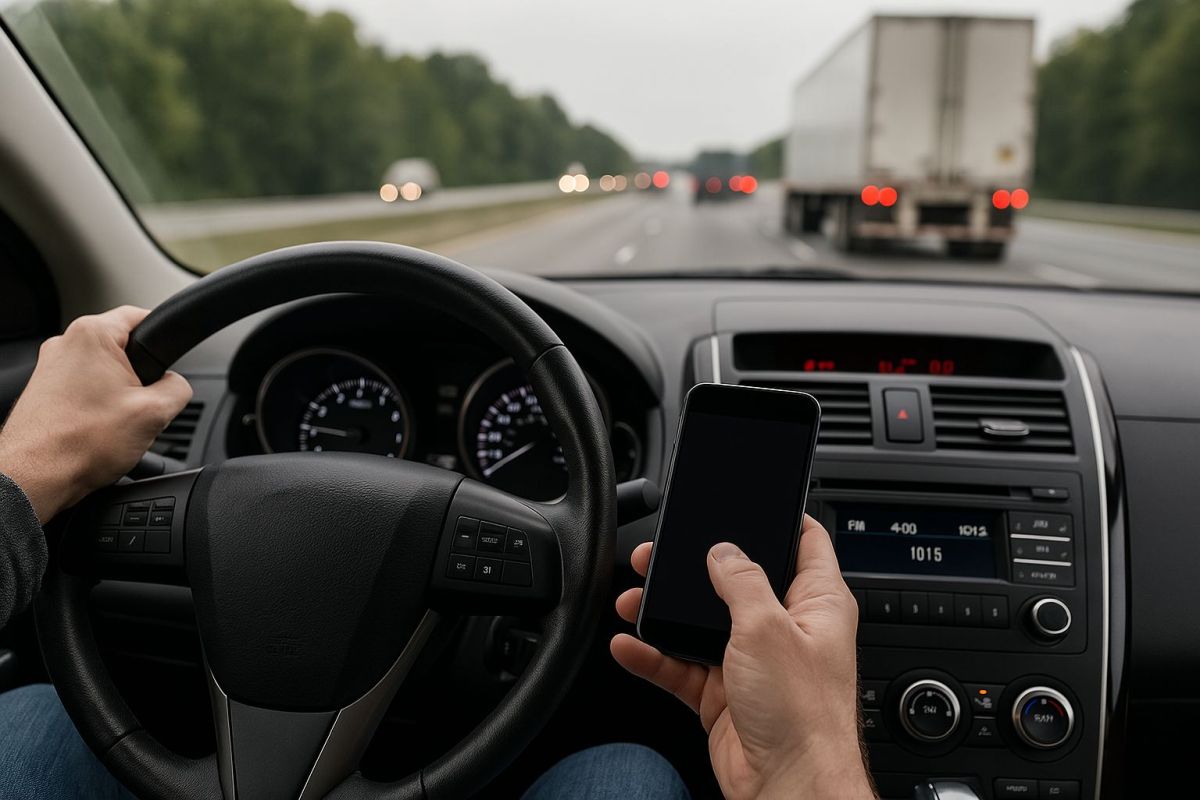 How texting while driving causes crashes
